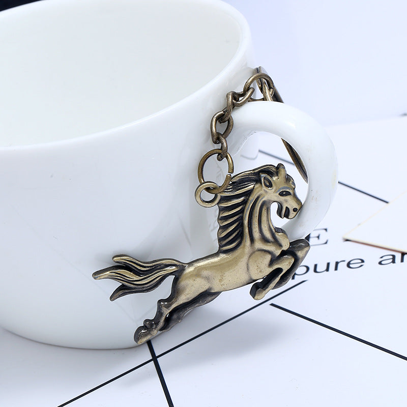 Wholesale Alloy Pony Flying Eagle Keychain